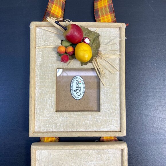 Triple Wooden Picture Frame, Wall Hanging Mirror Frame, Three Vertical Photo Fra - Picture 3 of 10